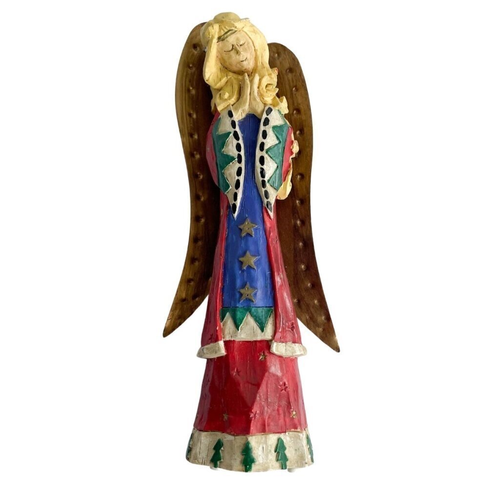 The Christmas Sampler Russ Berrie Praying Angel Figurine Decor Item # 10182